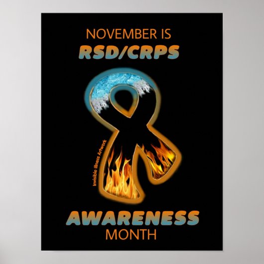POSTERS...RSD/CRPS – ファイア&アイリボン ポスター (正面)