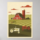 Posters Vintage Farm Scene Print ポスター (正面)