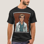 Postgraduate MD doctor program survivor cartoon Tシャツ (正面)