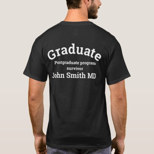 Postgraduate program survivor tシャツ (裏面)