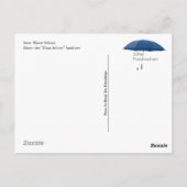 Postkarte - der "Blaue Schirm" kaft ein ポストカード (裏面)