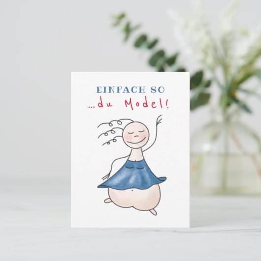 Postkarte Einfach so … du Model! ポストカード (スタンド正面)