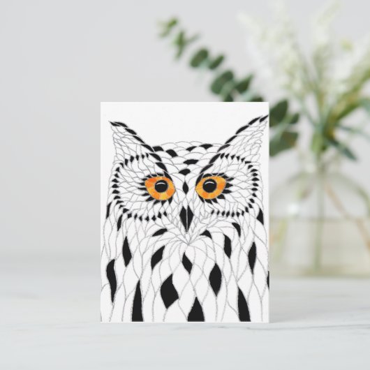 Postkarte Eule ポストカード (スタンド正面)