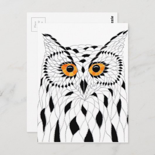 Postkarte Eule ポストカード (正面/裏面)