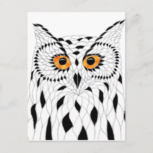 Postkarte Eule ポストカード (正面)