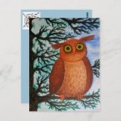 Postkarte Eule ポストカード (正面/裏面)