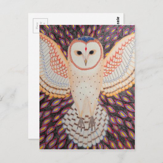 Postkarte Eule ポストカード (正面/裏面)