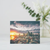 Postkarte Frankfurt am Main im Sonnenuntergang ポストカード (スタンド正面)