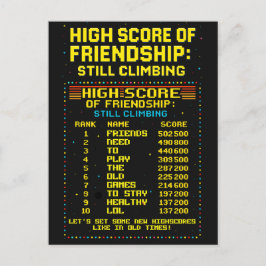 Postkarte „Friendship Highscore“ ポストカード