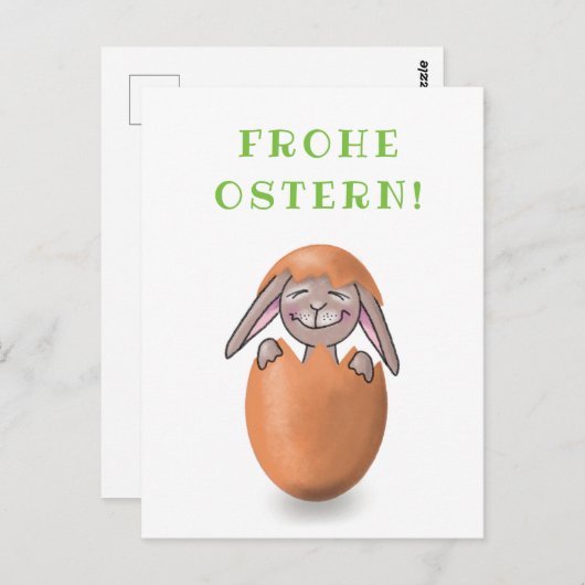 Postkarte Frohe Ostern ポストカード (正面/裏面)