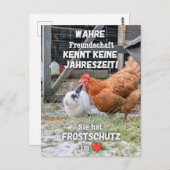 Postkarte „Frostschutz im Herzen“ ポストカード (正面/裏面)