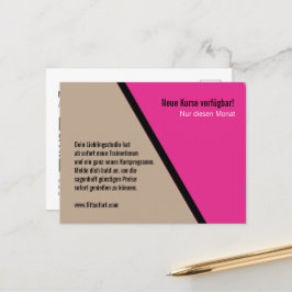 Postkarte für Mailings Fitness Studio und Trainer ポストカード