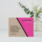 Postkarte für Mailings Fitness Studio und Trainer ポストカード (スタンド正面)