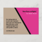 Postkarte für Mailings Fitness Studio und Trainer ポストカード (正面)