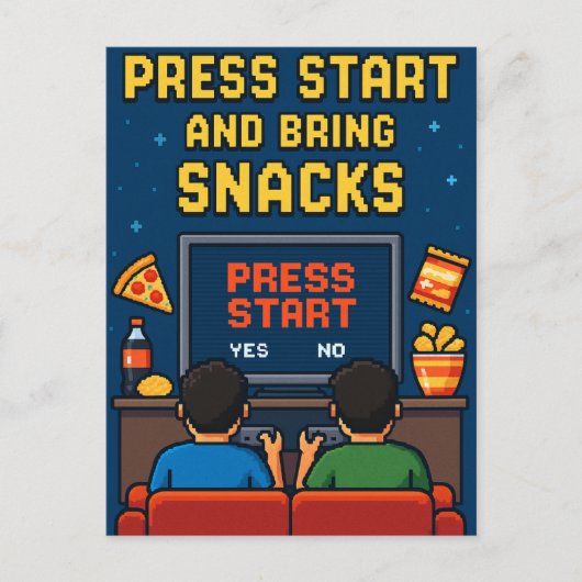 Postkarte für Retro-Gamer-Freunde ポストカード (正面)