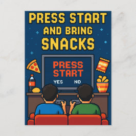 Postkarte für Retro-Gamer-Freunde ポストカード