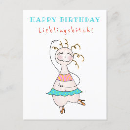 Postkarte Geburtstag Happy Birthday Lieblingsbitch ポストカード