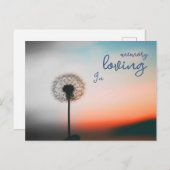 Postkarte "In loving memory" mit Pusteblume ポストカード (正面/裏面)
