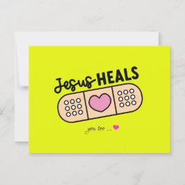 Postkarte Jesus heilt auch heute - auch Dich ポストカード