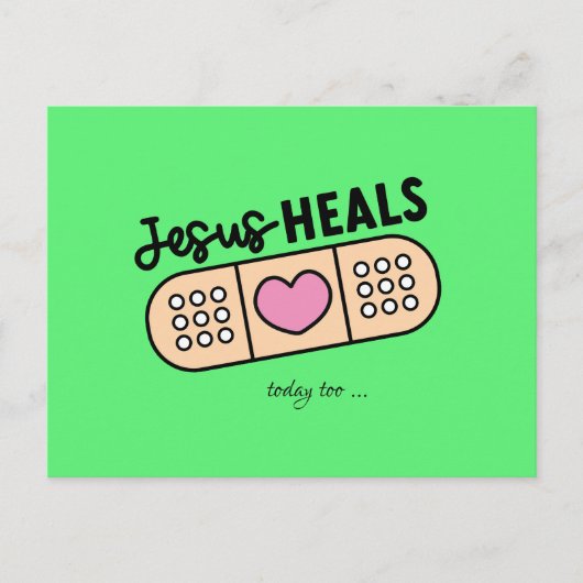 Postkarte Jesus heilt auch heute - Jesus heals ... ポストカード (正面)