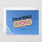 Postkarte Jesus heilt auch heute - Jesus heals ... ポストカード (正面/裏面)