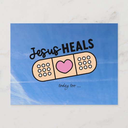 Postkarte Jesus heilt auch heute - Jesus heals ... ポストカード (正面)
