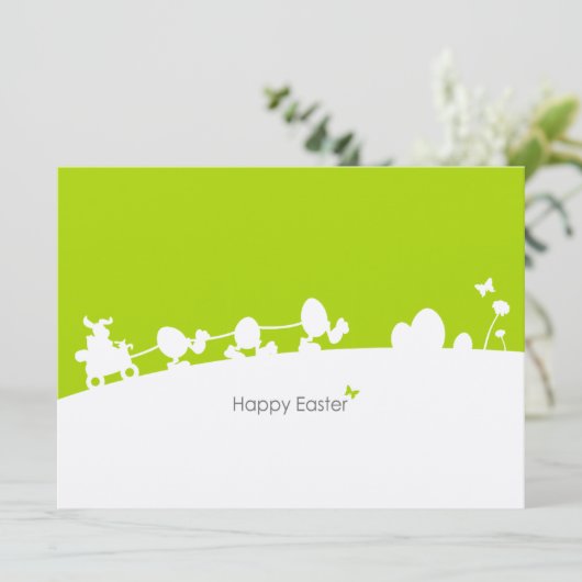 Postkarte Karte Ostern 招待状 (スタンド正面)