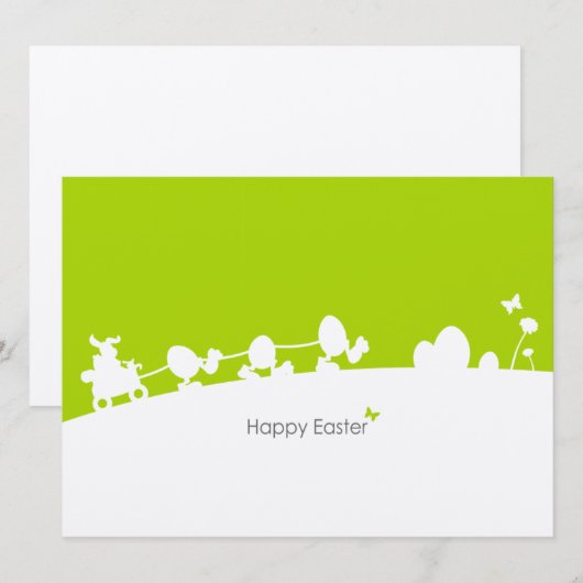 Postkarte Karte Ostern 招待状 (正面/裏面)