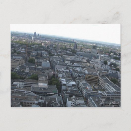 Postkarte - Köln von Oben ポストカード (正面)