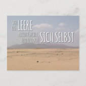 Postkarte „Leere & Selbstfindung“ ポストカード (正面)