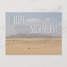 Postkarte „Leere & Selbstfindung“ ポストカード