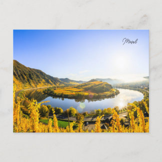 Postkarte Mosel bei Bremm im Sonnenaufgang ポストカード
