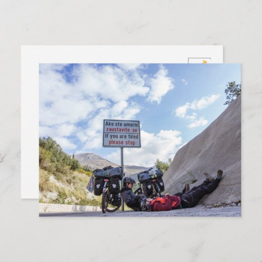 Postkarte - please stop ポストカード (正面/裏面)