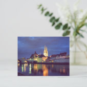 Postkarte Regensburg in der Nacht ポストカード (スタンド正面)