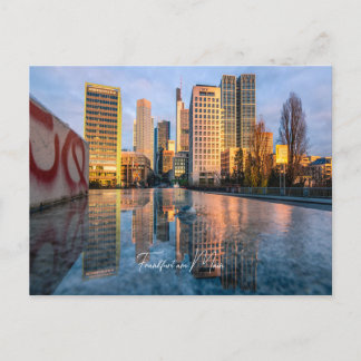 Postkarte Skyline Frankfurt am Main  ポストカード