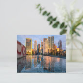 Postkarte Skyline Frankfurt am Main  ポストカード (スタンド正面)