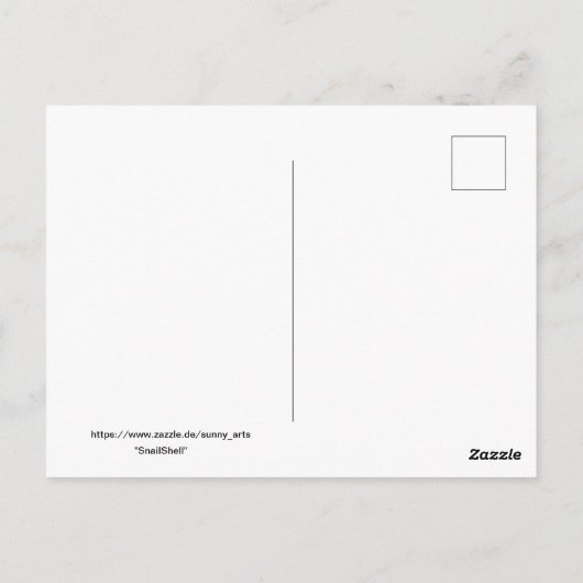 Postkarte "SnailShell" ポストカード (裏面)