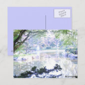 Postkarte - Überbeleuchtete Landschaft ポストカード (正面/裏面)