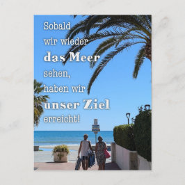 Postkarte „Unser Ziel: das Meer“ ポストカード