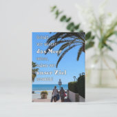 Postkarte „Unser Ziel: das Meer“ ポストカード (スタンド正面)