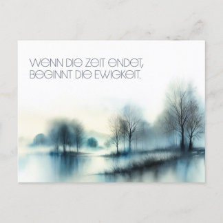 Postkarte "Wenn die Zeit endet ..." ポストカード