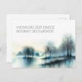 Postkarte "Wenn die Zeit endet ..." ポストカード (正面/裏面)