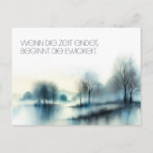Postkarte "Wenn die Zeit endet ..." ポストカード (正面)