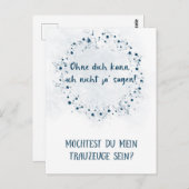 Postkarte - Willst du mein Trauzeuge sein ポストカード (正面/裏面)