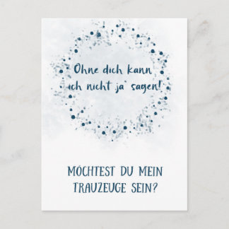Postkarte - Willst du mein Trauzeuge sein ポストカード