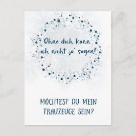 Postkarte - Willst du mein Trauzeuge sein ポストカード