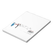 Postman おもしろい Cartoon – スリング付きメール配信 ノートパッド (回転)