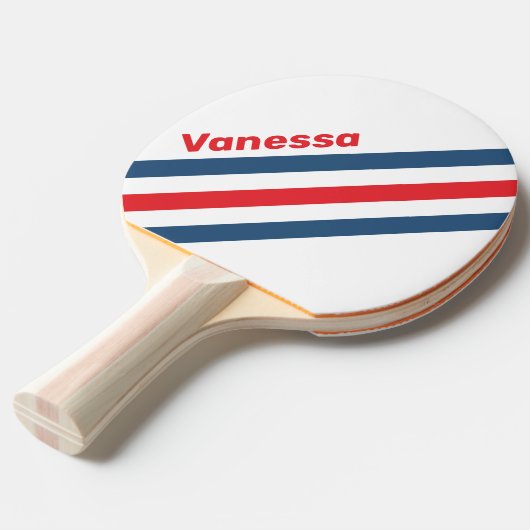 Postman Nostalgic Angled Striping with Name 卓球ラケット (正面アングル)