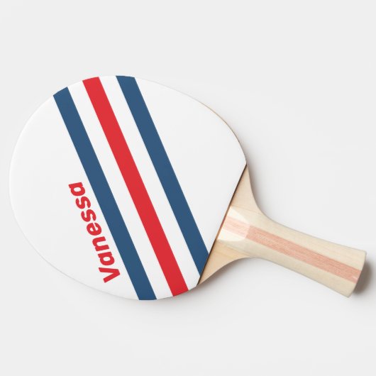 Postman Nostalgic Angled Striping with Name 卓球ラケット (横)