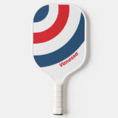 Postman Nostalgic Circle Stripe with Name ピックルボールラケット (裏面)